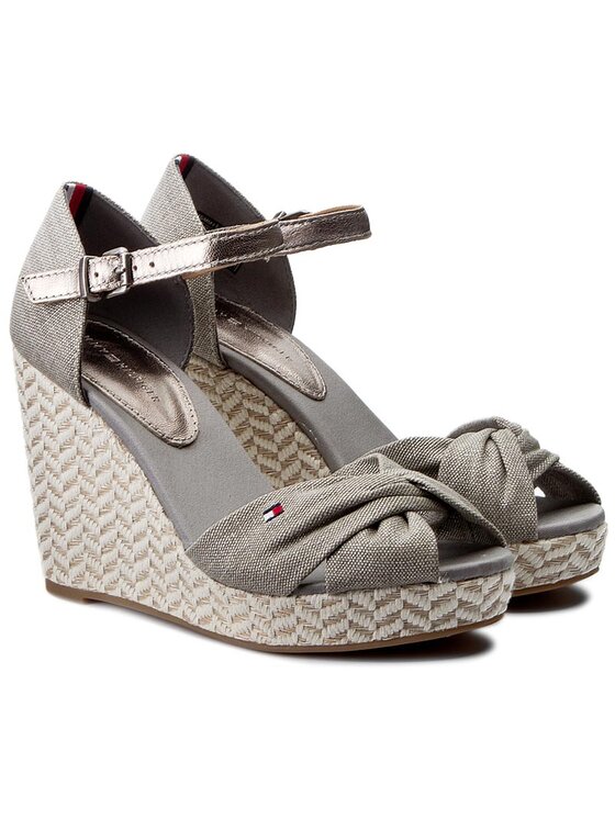 Tommy Hilfiger Alpargatas Tommy Hilfiger Elena 3D FW0FW01079 Light Grey 007