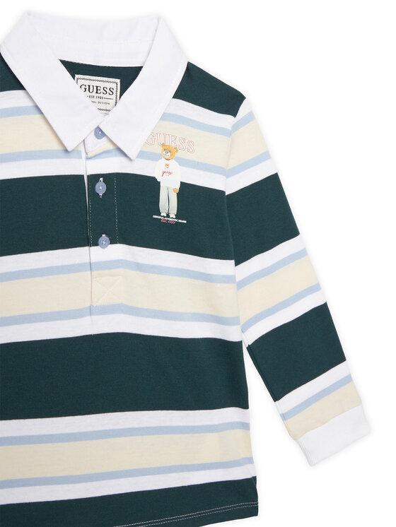 Guess Guess Polo N6YP01 K4106 Verde Regular Fit