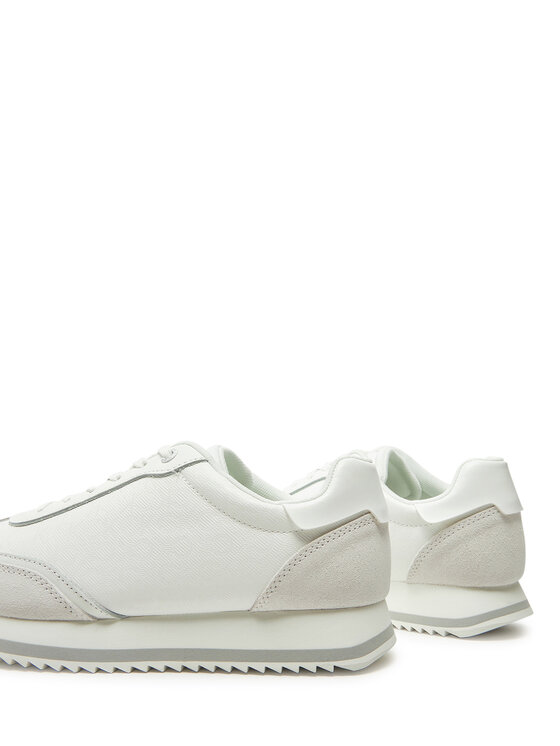 Calvin Klein Laisvalaikio batai Calvin Klein Runner Lace Up - Mono Mix HW0HW02294 Balta