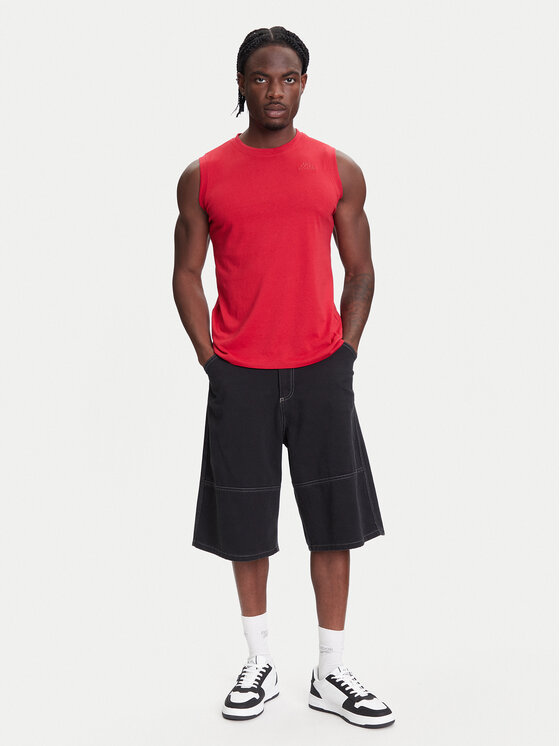 Kappa Kappa Camiseta sin mangas Logo Corpo Cadwal 303HZB0 Rojo Regular Fit