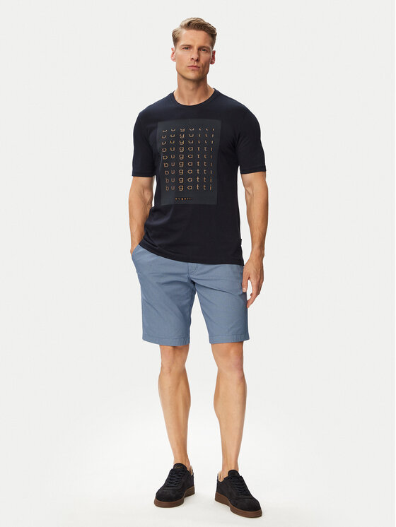 Bugatti Bugatti Camiseta 8350-15046E Azul marino Regular Fit
