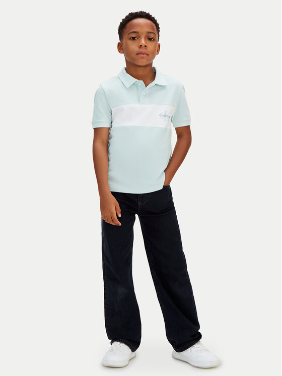 Calvin Klein Jeans Calvin Klein Jeans Polo Monologo LVCKSJB28B Turquesa Regular Fit