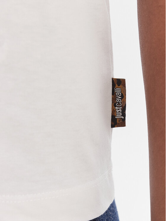 Just Cavalli Just Cavalli Camiseta 80PAHT28 CJ500 Blanco Regular Fit
