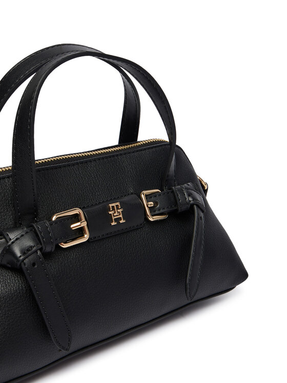 Tommy Hilfiger Kabelka Tommy Hilfiger Th Buckle Mini Tote AW0AW19034 Černá