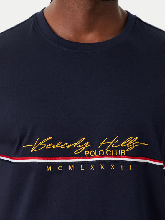 Beverly Hills Polo Club Beverly Hills Polo Club Camiseta P-SS26M-TS1519 Azul marino Regular Fit