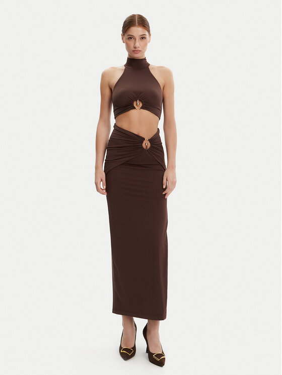 Bardot Bardot Топ 59847TB Коричневий Regular Fit
