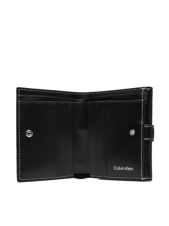 Calvin Klein Portfel Calvin Klein Buckle 2 In 1 Wallet LV04F1168G Czarny
