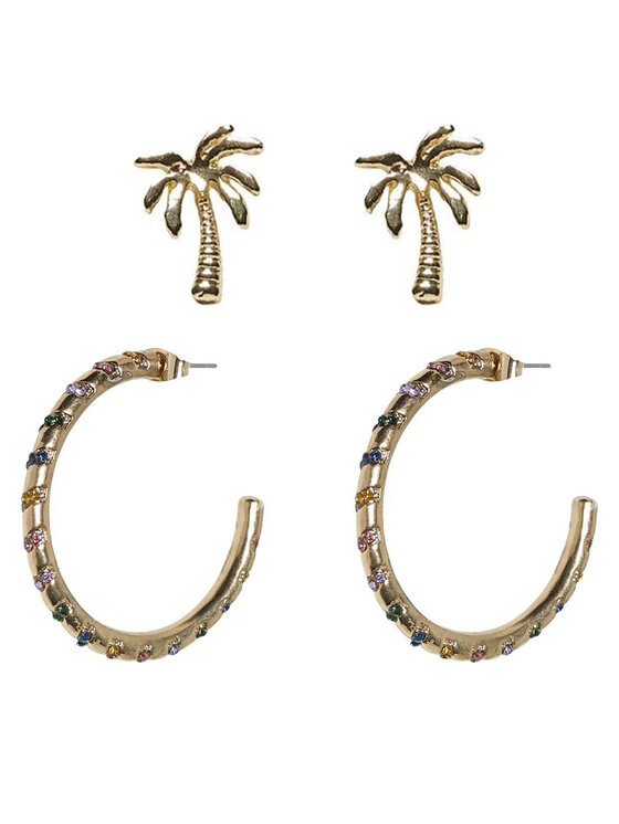 ONLY Set náušníc ONLY Onlpalm 15311694 Zlatá