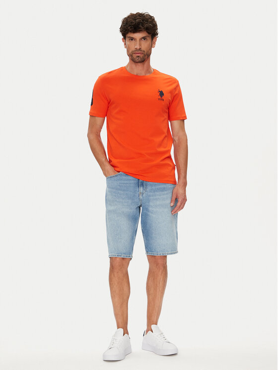 U.S. Polo Assn. U.S. Polo Assn. Футболка MUP3311 Оранжевий Slim Fit