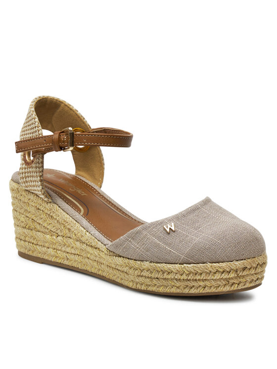 Wrangler Espadrile Wrangler Bela Women Semi Wedge 20241055 Rjava