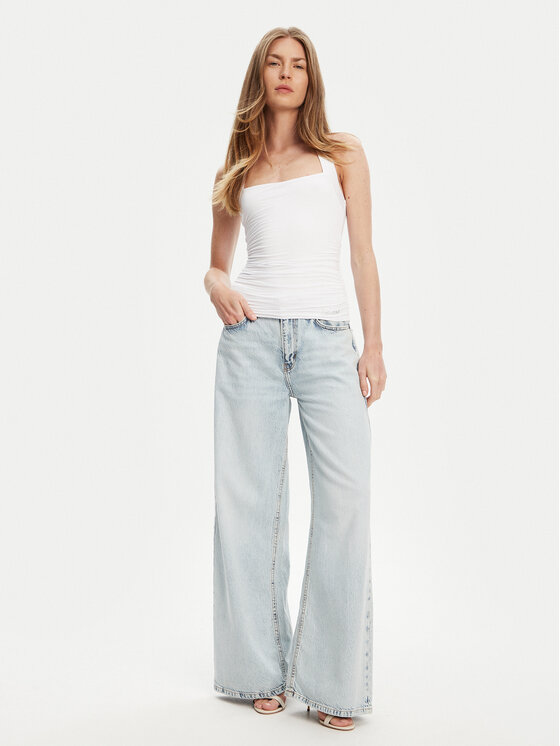 Guess Guess Топ W5YP28 KACM2 Білий Regular Fit