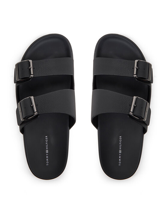 Tommy Hilfiger Šľapky Tommy Hilfiger FM0FM05414 Čierna