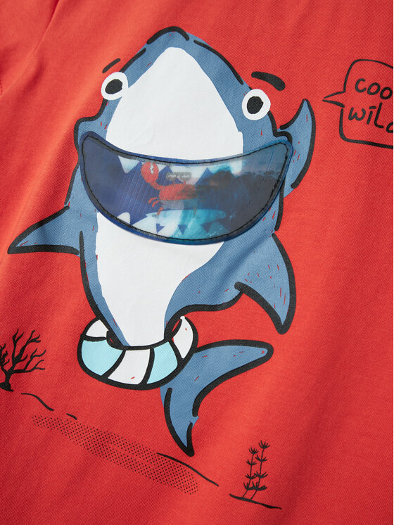 NAME IT NAME IT T-shirt Fish 13241295 Rosso Regular Fit