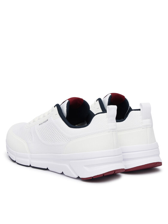 Tommy Hilfiger Αθλητικά Tommy Hilfiger Light Knitted Hilfiger Runner FM0FM06010 Λευκό