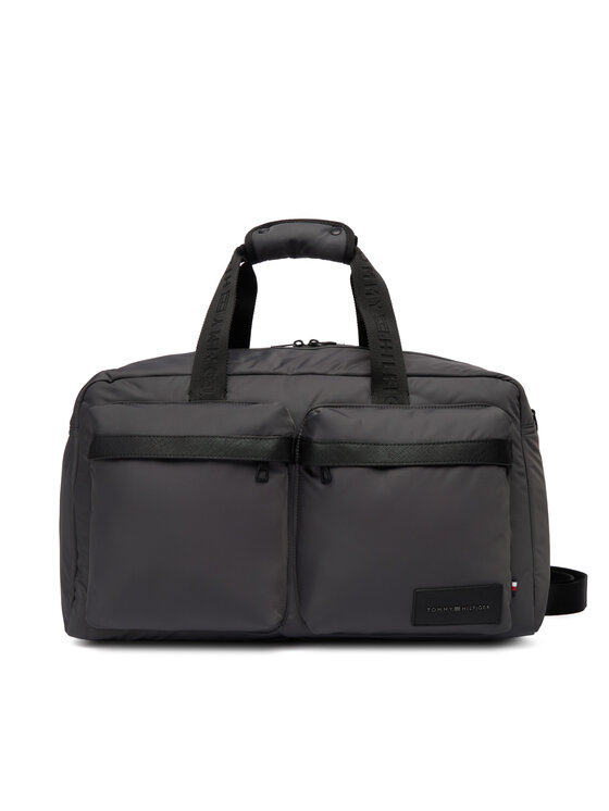 Tommy Hilfiger Чанта за уикенд Tommy Hilfiger Th Repreve Duffle AM0AM14008 Сив