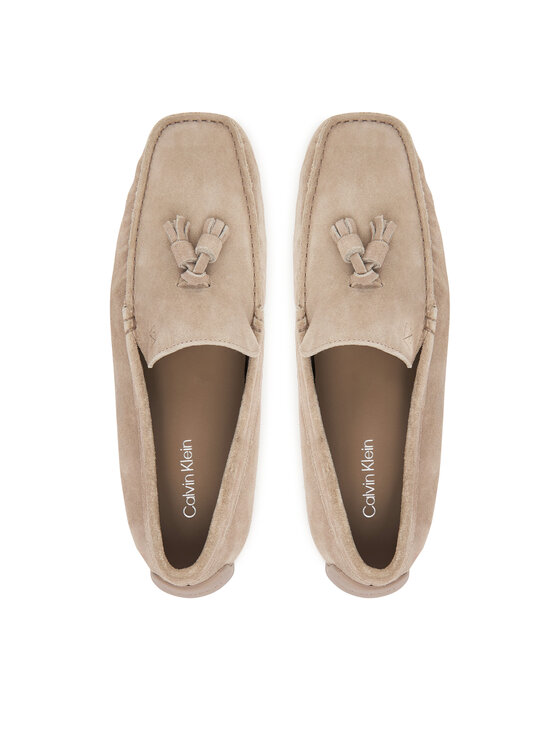 Calvin Klein Мокасини Calvin Klein Driver Tassels Su HM0HM02028 Бежов