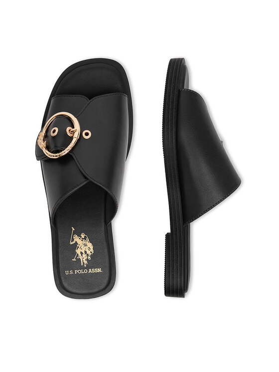 U.S. Polo Assn. Шльопанці U.S. Polo Assn. EO-MARINA002W/6Y1 Чорний