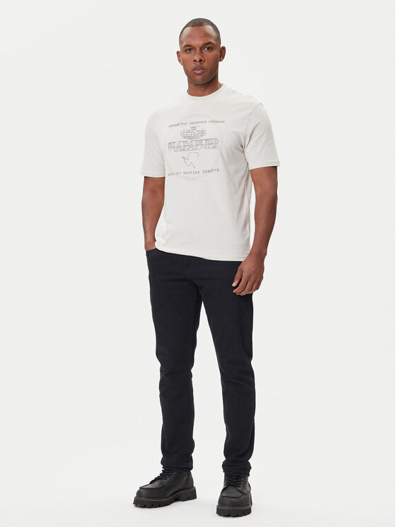 Napapijri Napapijri Camiseta S-Bald NP0A88SF Beis Regular Fit