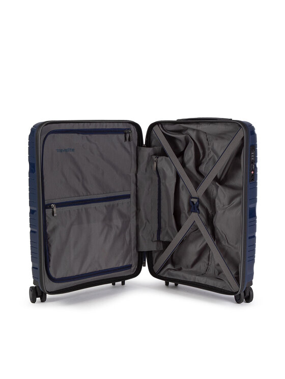 Travelite Walizka kabinowa Travelite Motion 4w Trolley S 74947-20 Granatowy