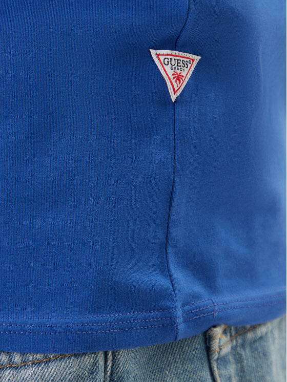 Guess Guess T-Shirt F6GI01 J1314 Μπλε Slim Fit