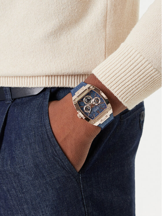 Guess Ročna ura Guess GW0786G2 Modra