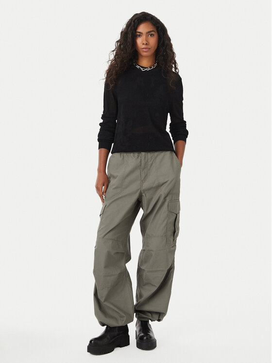 G-STAR G-Star Raw Hlače iz tkanine D29375-D387 Zelena Loose Fit