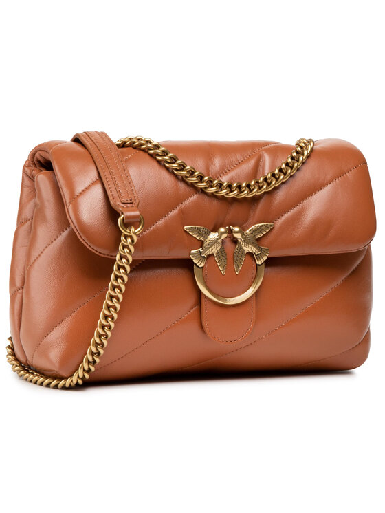 PINKO Bolso Pinko Love Classic Puff Maxi Quilt 3 Cl PE 21 PLTT 1P227J Y6Y3 Marrón