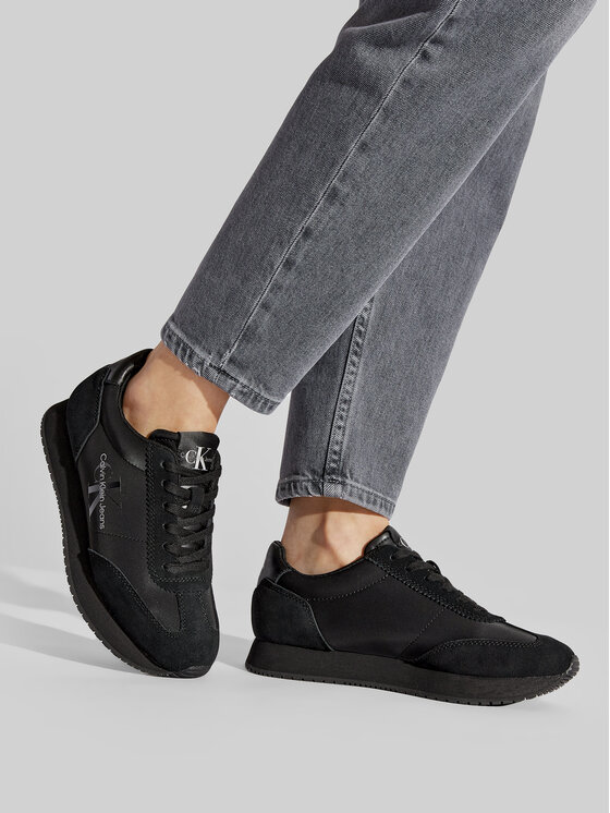 Calvin Klein Jeans Tenisice Calvin Klein Jeans Retro Runner 1 YW0YW00516 Crna