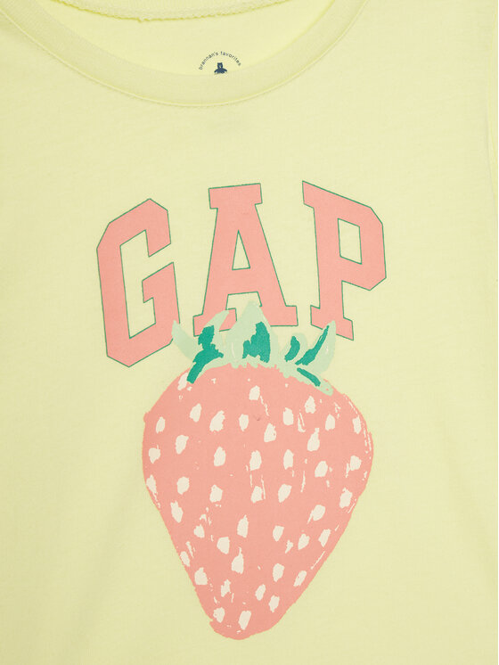 Gap Gap Camiseta 710285-03 Amarillo Regular Fit