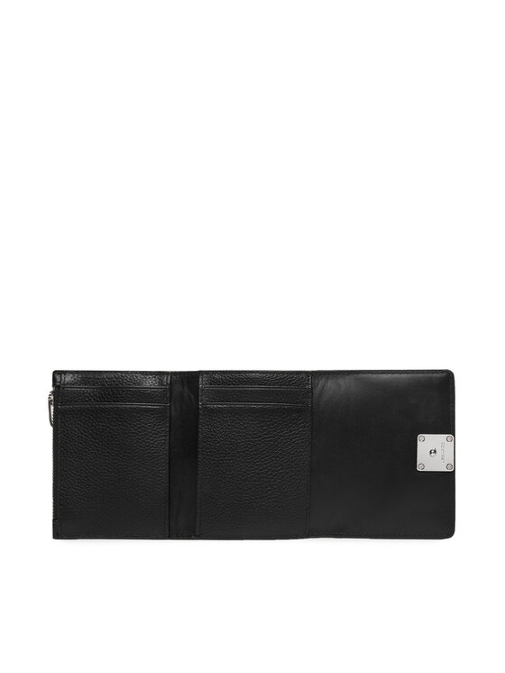 Calvin Klein Cartera Calvin Klein Emblem Hw Pebble Trifold W/Zip LV04F1128G Negro