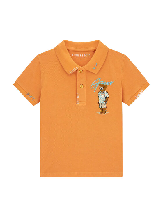 Guess Guess Polo N6GP01 K9WF4 Naranja Regular Fit