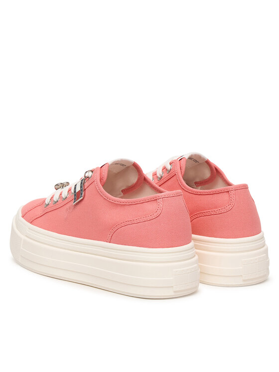 Tommy Jeans Сникърси Tommy Jeans Tjw Flatform Sneaker Charms EN0EN02959 Розов