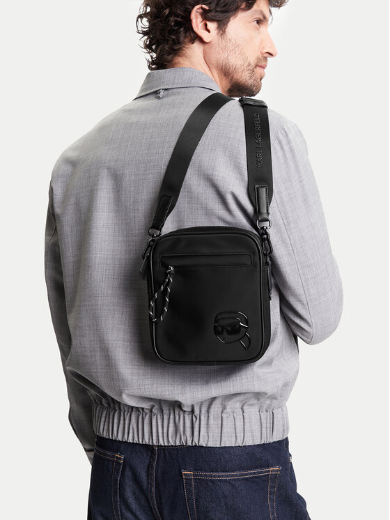 KARL LAGERFELD Torbica za okrog pasu KARL LAGERFELD A2M30217 Črna