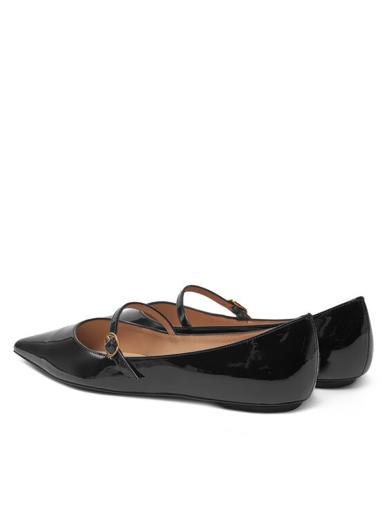 Stuart Weitzman Īsi apavi Stuart Weitzman Emilia Mary Jane Fla SH288 Melns