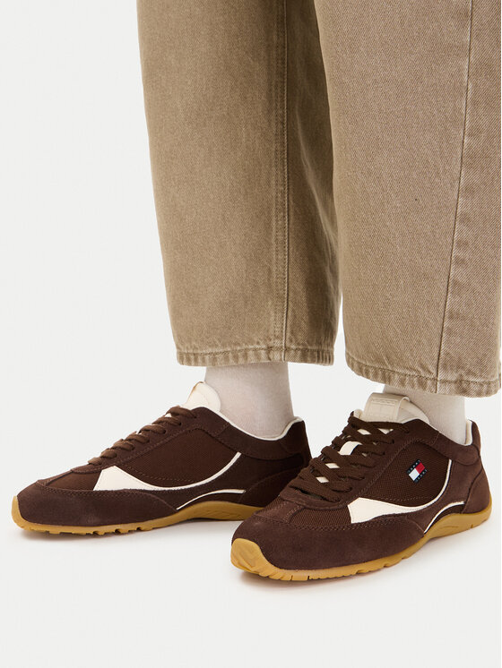Tommy Jeans Sneakersy Tommy Jeans Archive '97 Lite Sued EN0EN02997 Brązowy