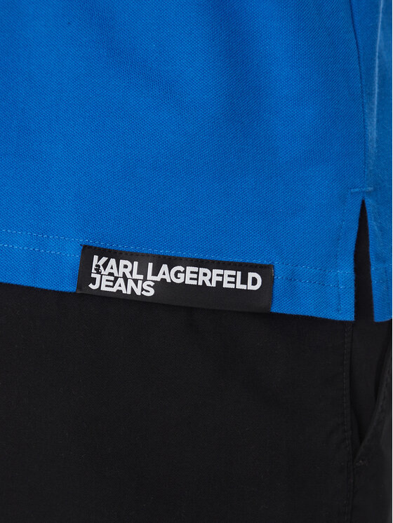 Karl Lagerfeld Jeans Karl Lagerfeld Jeans Поло A2M17094 Голубий Regular Fit