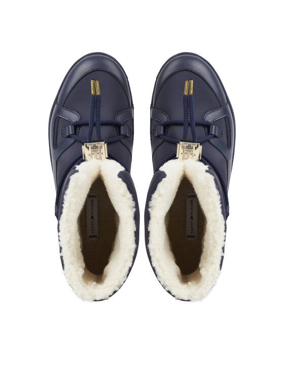 Tommy Hilfiger Śniegowce Tommy Hilfiger Tommy Essential Snowboot FW0FW07504 Niebieski