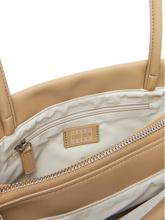 Tommy Jeans Geantă Tommy Jeans Tjw American Cool Med Tote AW0AW17297 Bej