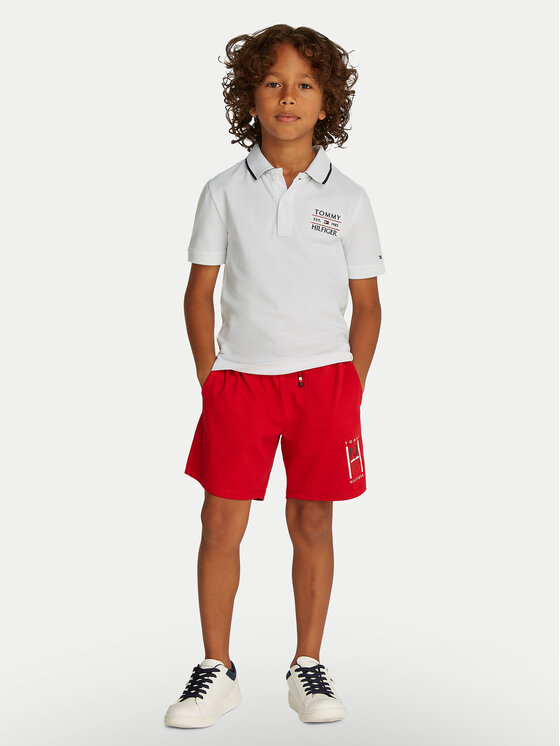 Tommy Hilfiger Tommy Hilfiger Polo majica KB0KB09524 D Bela Regular Fit