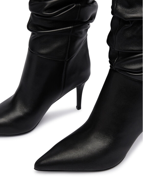 Guess Polokozačky Guess FLFCRL LEA11 Černá