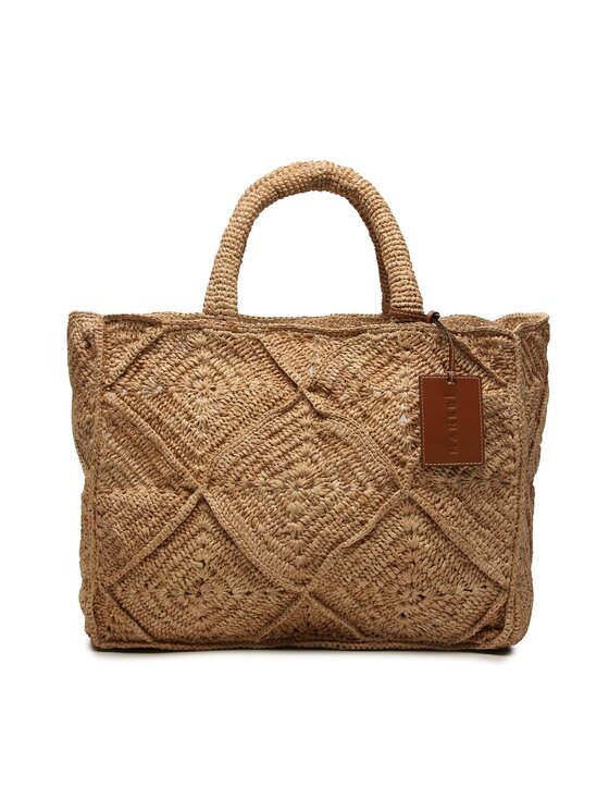 Manebi Τσάντα Manebi Sunset Bag Large V 2.2 AC Μπεζ
