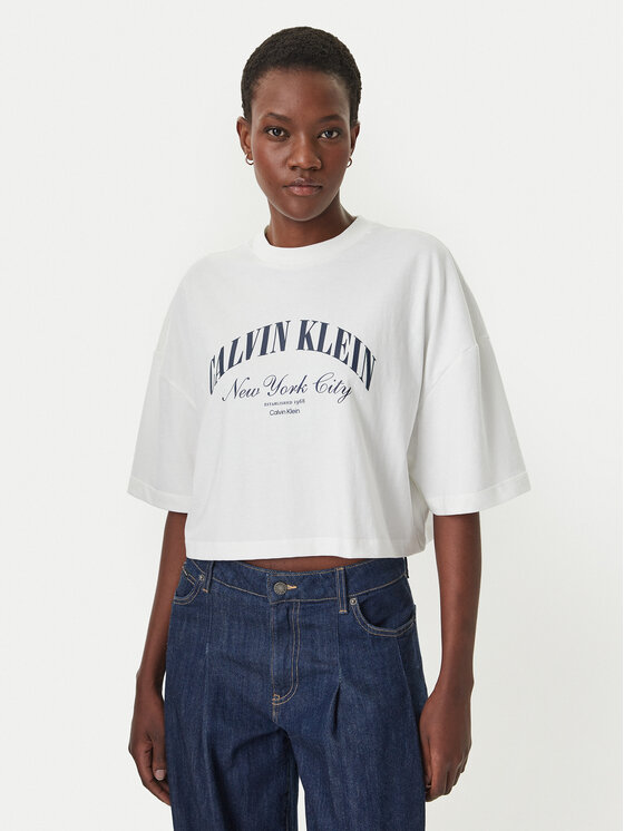 Calvin Klein Jeans Calvin Klein Jeans Camiseta LV047F813G Blanco Boxy Fit
