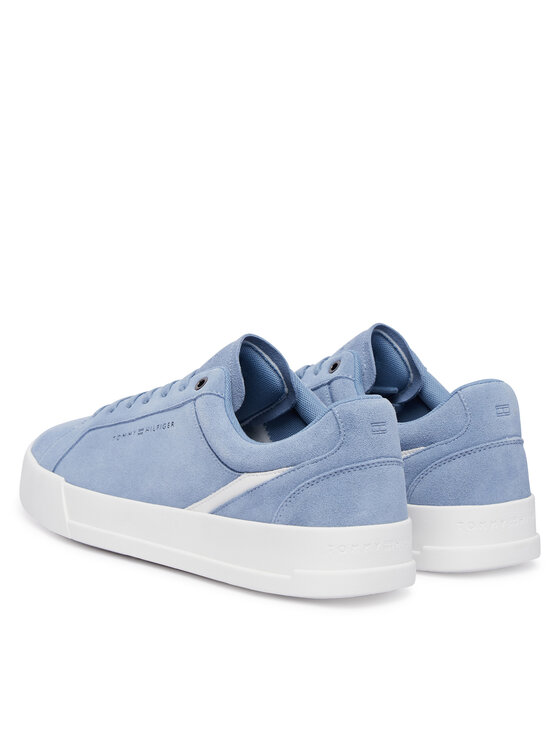 Tommy Hilfiger Sneakersy Tommy Hilfiger Th Court Premium Suede FM0FM05880 Modrá