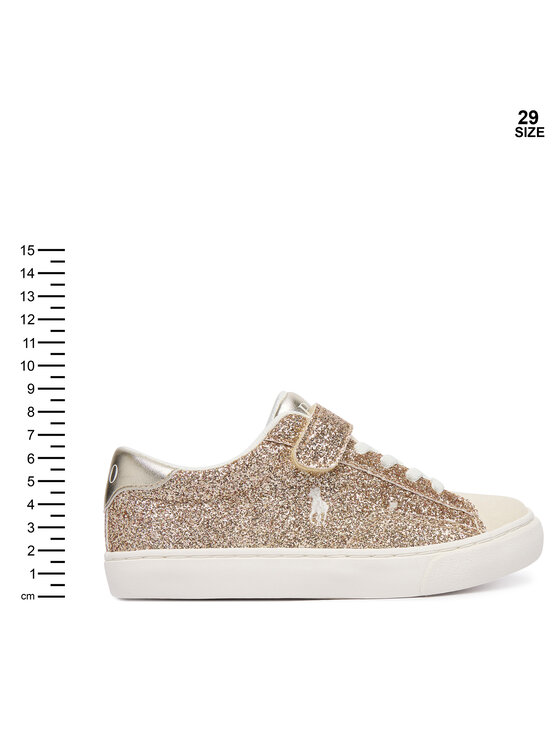 Polo Ralph Lauren Sneakersy Polo Ralph Lauren RL05558731 Złoty