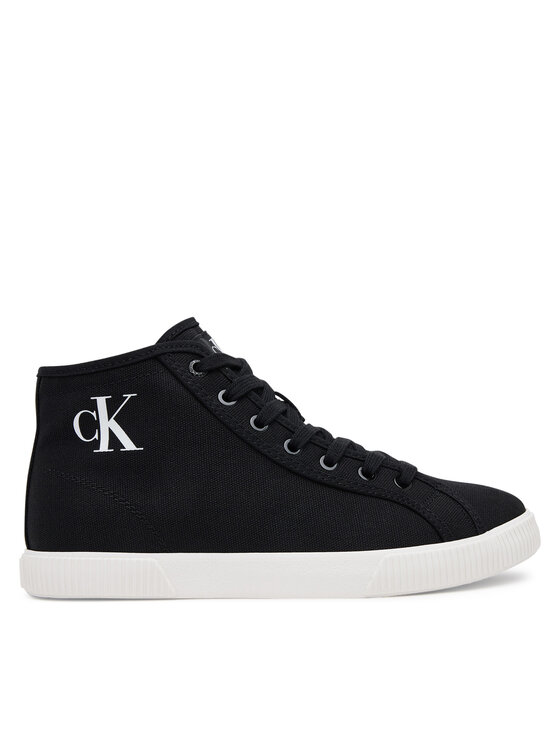 Calvin Klein Jeans Sneakersy Calvin Klein Jeans Ess Vulc Mid Cv Mg Wn YW0YW01761 Černá
