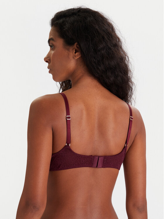 Guess Guess Бюстгальтер push-up O5RC12 KCLB0 Бордовий