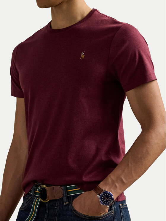 Polo Ralph Lauren Polo Ralph Lauren Camiseta 710740727098 Guinda/burdeos Custom Slim Fit