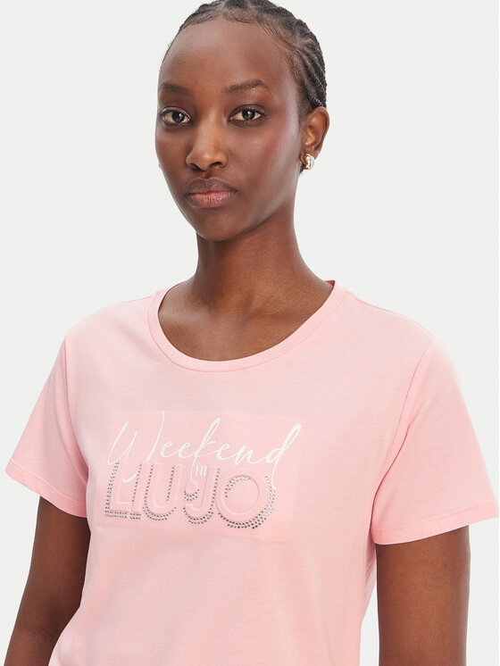 Liu Jo Sport Liu Jo Sport Camiseta TA6252 JS923 Rosa Regular Fit