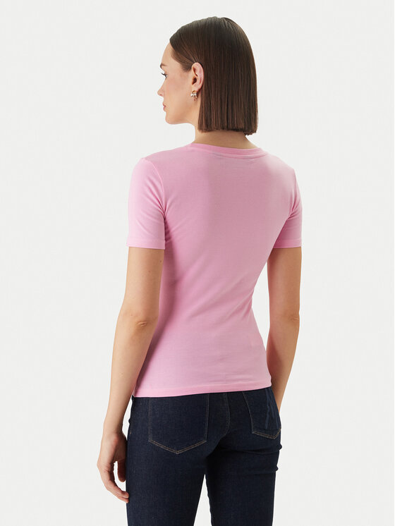 Just Cavalli Just Cavalli Camiseta 80PAHE22 CJ112 Rosa Slim Fit