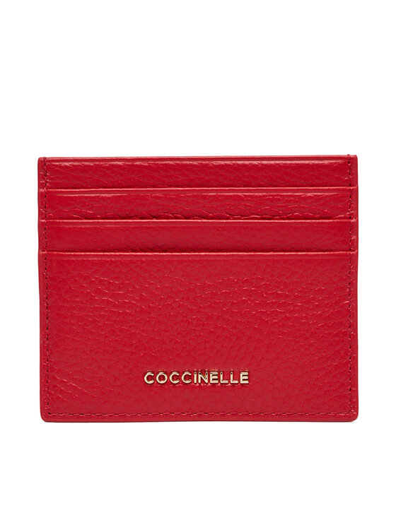 Coccinelle Etui na karty kredytowe Coccinelle MW5 Metallic Soft E2 MW5 12 95 01 Czerwony